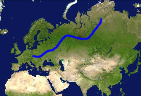 Map of the journey